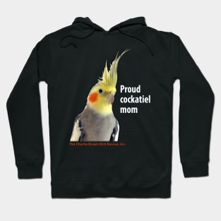 CB cockatiel mom - white type Hoodie